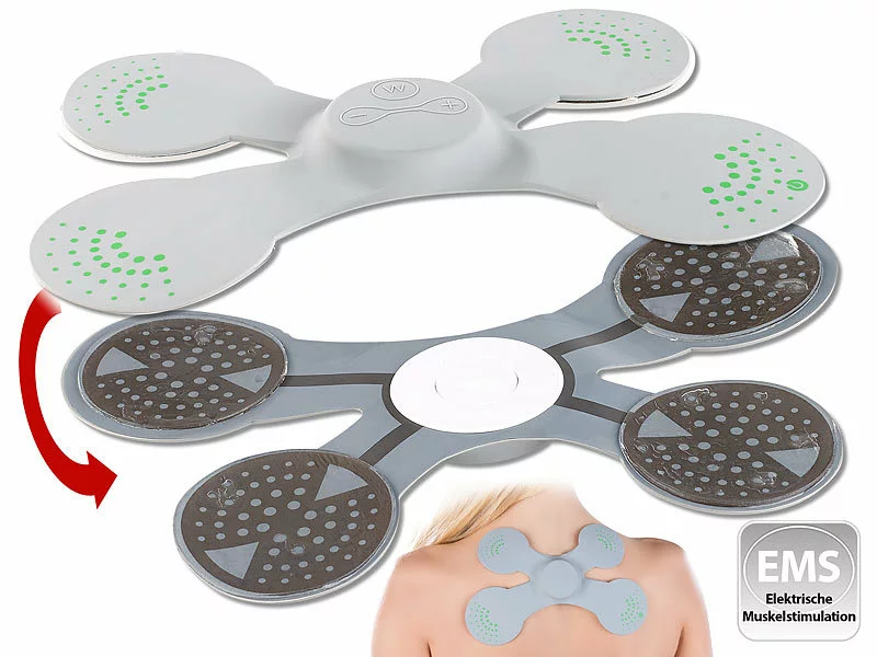 Speeron Rückentrainer Elektrisch:EMS-Muskeltrainer/-Stimulator Für Rücken & Schulter, Silikon, 4 Pads 3 Speeron Rückentrainer Elektrisch:EMS-Muskeltrainer/-Stimulator Für Rücken & Schulter, Silikon, 4 Pads