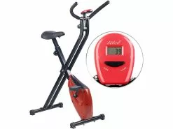 PEARL Sports Klapp Heimtrainer:Klappbarer Heimtrainer Mit Trainings-Computer, 1,6 Kg Schwungmasse