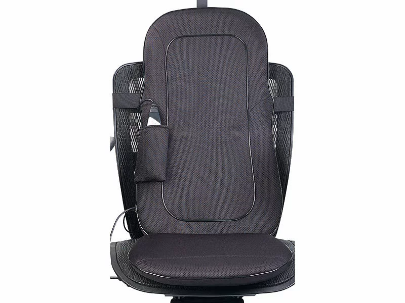 Newgen Medicals Massagesitzauflage:Shiatsu-Sitzauflage Für Rückenmassage, Mit IR-Tiefenwärme & Vibration 4 Newgen Medicals Massagesitzauflage:Shiatsu-Sitzauflage Für Rückenmassage, Mit IR-Tiefenwärme & Vibration – Bild 2