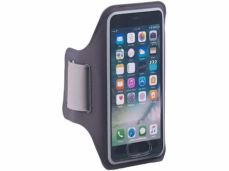 PEARL Sports IPhone Sportarmband:Sport-Armband-Tasche Für Smartphones & IPhones Bis 4,7", Schweißfest 4 PEARL Sports IPhone Sportarmband:Sport-Armband-Tasche Für Smartphones & IPhones Bis 4,7", Schweißfest – Bild 2