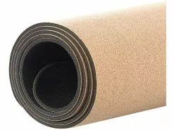 Newgen Medicals Trainingsmatte:Rutschfeste Yoga-Matte Aus Kork Und Natur-Kautschuk, 173 X 61 X 0,5 Cm -Sitzmöbel Verkaufsgeschäft nx8904 0 1