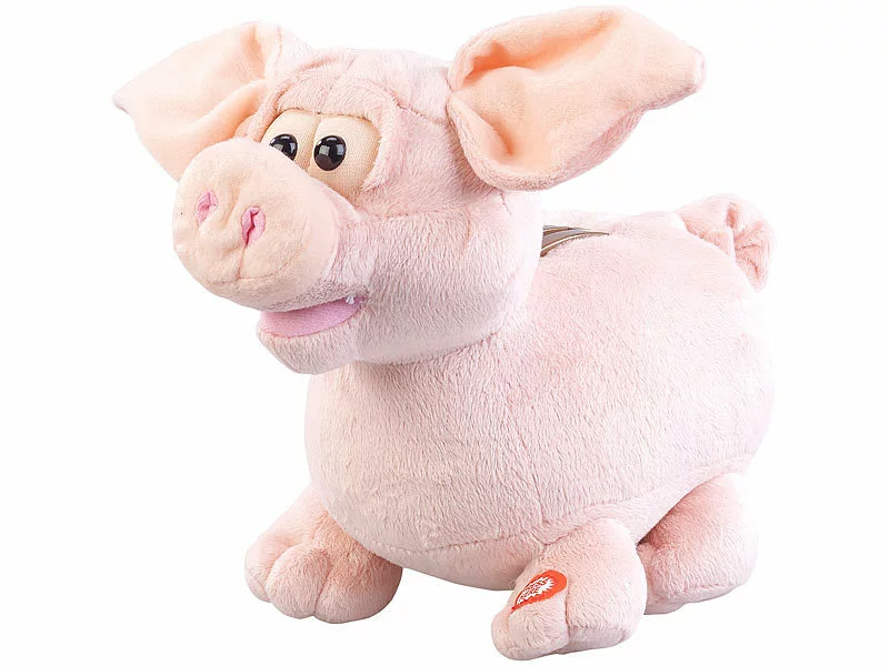 Infactory Sparschwein Mit Geräusch:Grunzendes Plüsch-Sparschwein Mit Wackelnden Ohren, Batteriebetrieb 4 Infactory Sparschwein Mit Geräusch:Grunzendes Plüsch-Sparschwein Mit Wackelnden Ohren, Batteriebetrieb – Bild 2