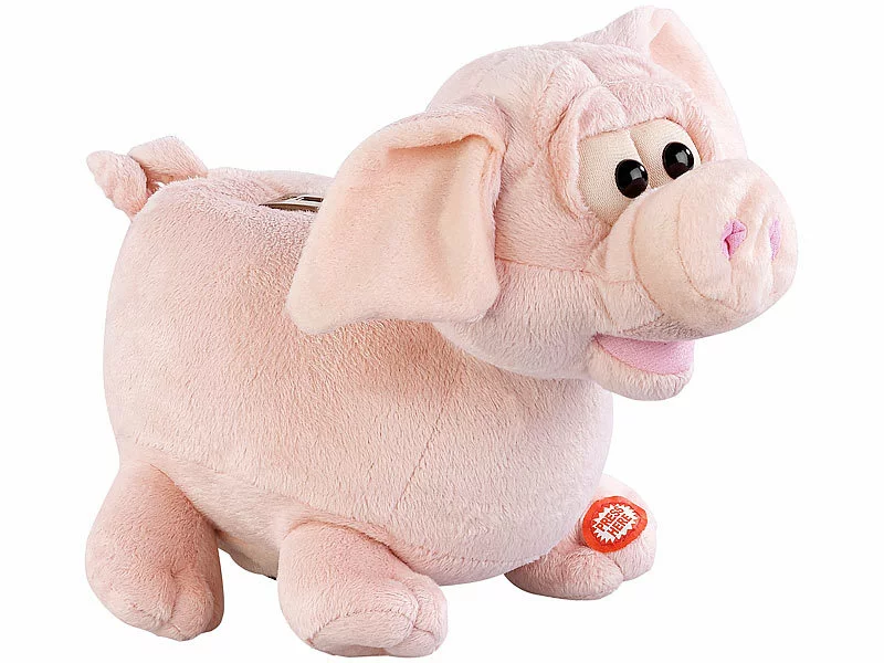 Infactory Sparschwein Mit Geräusch:Grunzendes Plüsch-Sparschwein Mit Wackelnden Ohren, Batteriebetrieb 3 Infactory Sparschwein Mit Geräusch:Grunzendes Plüsch-Sparschwein Mit Wackelnden Ohren, Batteriebetrieb