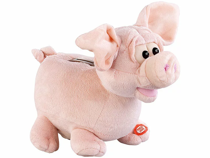 Infactory Sparschwein Mit Geräusch:Grunzendes Plüsch-Sparschwein Mit Wackelnden Ohren, Batteriebetrieb 10 Infactory Sparschwein Mit Geräusch:Grunzendes Plüsch-Sparschwein Mit Wackelnden Ohren, Batteriebetrieb – Bild 8