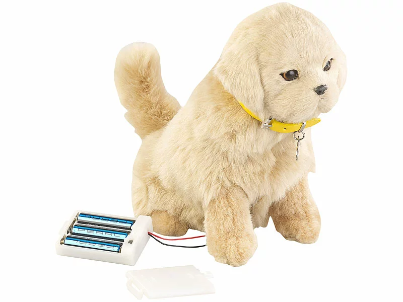 Infactory Roboterhund:Funktions-Plüschhund Mit Hundekorb, Bewegungs- Und Berührungssensor 5 Infactory Roboterhund:Funktions-Plüschhund Mit Hundekorb, Bewegungs- Und Berührungssensor – Bild 3