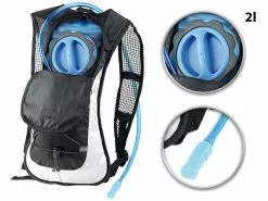 Xcase Rucksack Mit Trinkblase:Ultraleichter Fahrrad-Rucksack Mit 2-Liter-Trinksystem Und Reflektoren