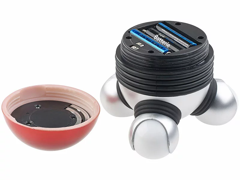 Newgen Medicals Massage-Gerät:2er-Set Mini-Vibrations-Massagegeräte Mit 3 Köpfen & LED-Beleuchtung 6 Newgen Medicals Massage-Gerät:2er-Set Mini-Vibrations-Massagegeräte Mit 3 Köpfen & LED-Beleuchtung – Bild 4