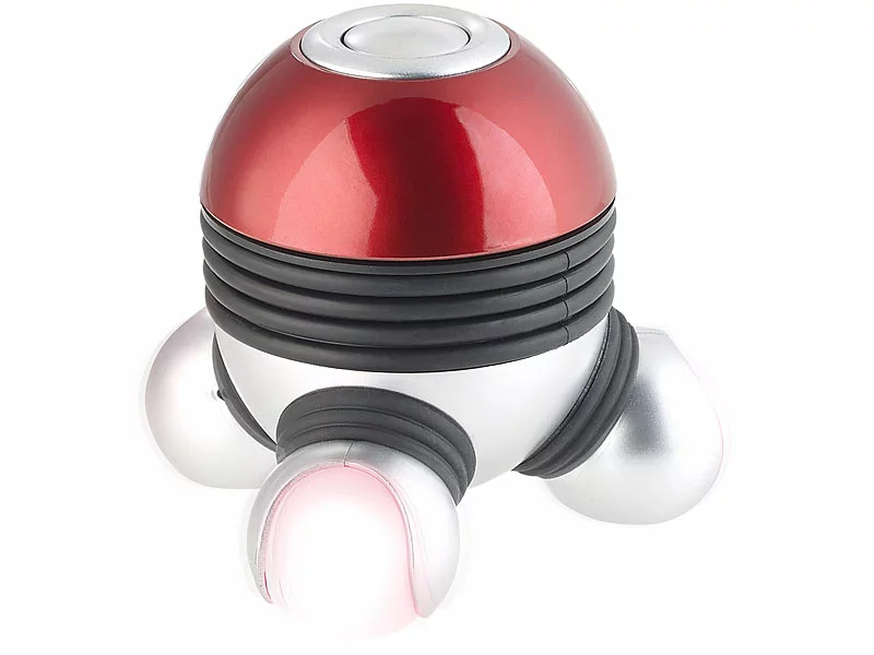 Newgen Medicals Massage-Gerät:2er-Set Mini-Vibrations-Massagegeräte Mit 3 Köpfen & LED-Beleuchtung 5 Newgen Medicals Massage-Gerät:2er-Set Mini-Vibrations-Massagegeräte Mit 3 Köpfen & LED-Beleuchtung – Bild 3