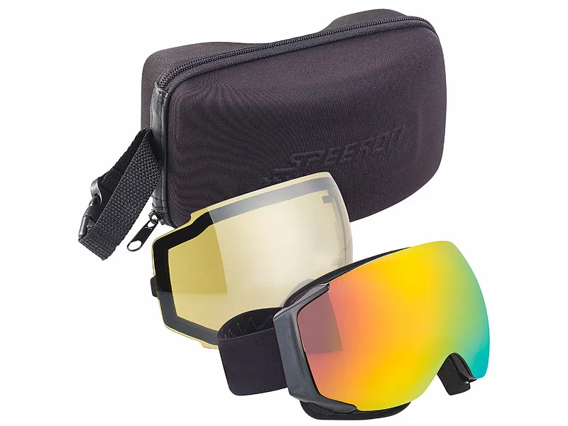 Speeron Skibrille Nacht:2er-Set Ski-&Snowboard-Brillen, Panorama-Sicht & Kratzfestem Revo-Glas 4 Speeron Skibrille Nacht:2er-Set Ski-&Snowboard-Brillen, Panorama-Sicht & Kratzfestem Revo-Glas – Bild 2