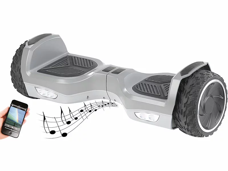 Speeron Hoverboard:Elektro-Scooter Mit 7"-Rädern, Lautsprecher, 600 Watt, Bluetooth 3 Speeron Hoverboard:Elektro-Scooter Mit 7"-Rädern, Lautsprecher, 600 Watt, Bluetooth
