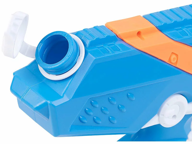 Speeron Wasserkanone Kinder:XL-Kinder-Wasserpistole Mit Extra-großem Wassertank, 850 Ml 10 Speeron Wasserkanone Kinder:XL-Kinder-Wasserpistole Mit Extra-großem Wassertank, 850 Ml – Bild 8