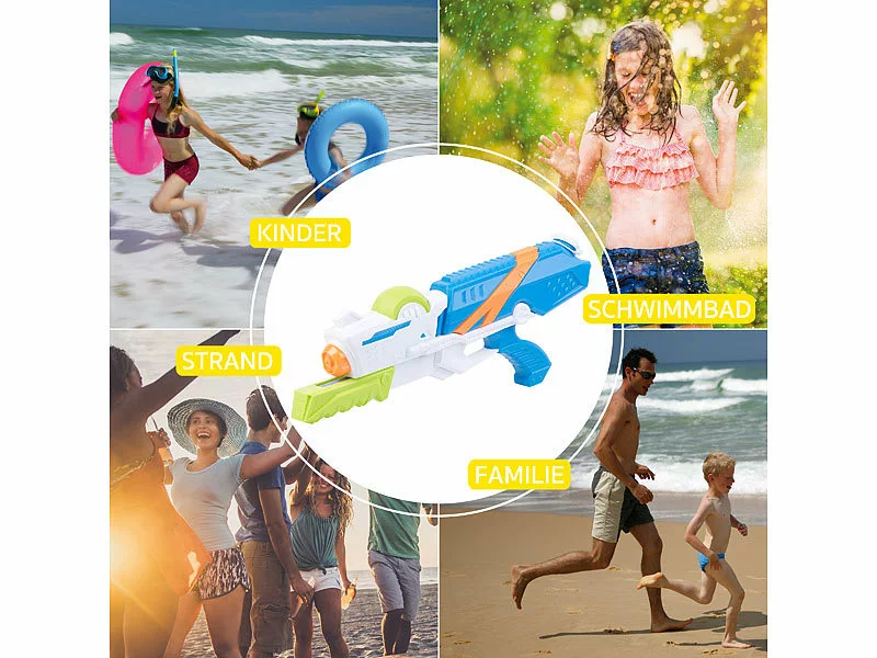 Speeron Wasserkanone Kinder:XL-Kinder-Wasserpistole Mit Extra-großem Wassertank, 850 Ml 7 Speeron Wasserkanone Kinder:XL-Kinder-Wasserpistole Mit Extra-großem Wassertank, 850 Ml – Bild 5