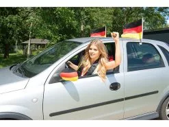 PEARL Fanartikel:6-teiliges Sport-Fan-Set "Deutschland" Zur Kfz-Dekoration -Sitzmöbel Verkaufsgeschäft nx9555 8