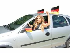 PEARL Fanartikel:6-teiliges Sport-Fan-Set "Deutschland" Zur Kfz-Dekoration -Sitzmöbel Verkaufsgeschäft nx9555 9