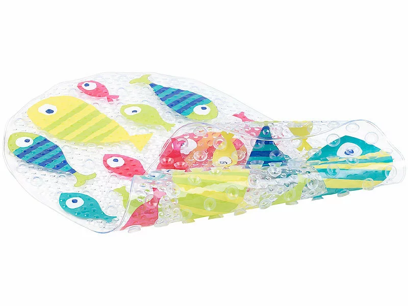 BadeStern Badewannenmatte:Rutschfeste Badewannen-Matte Mit Fisch-Motiv, 69 X 38 Cm 4 BadeStern Badewannenmatte:Rutschfeste Badewannen-Matte Mit Fisch-Motiv, 69 X 38 Cm – Bild 2