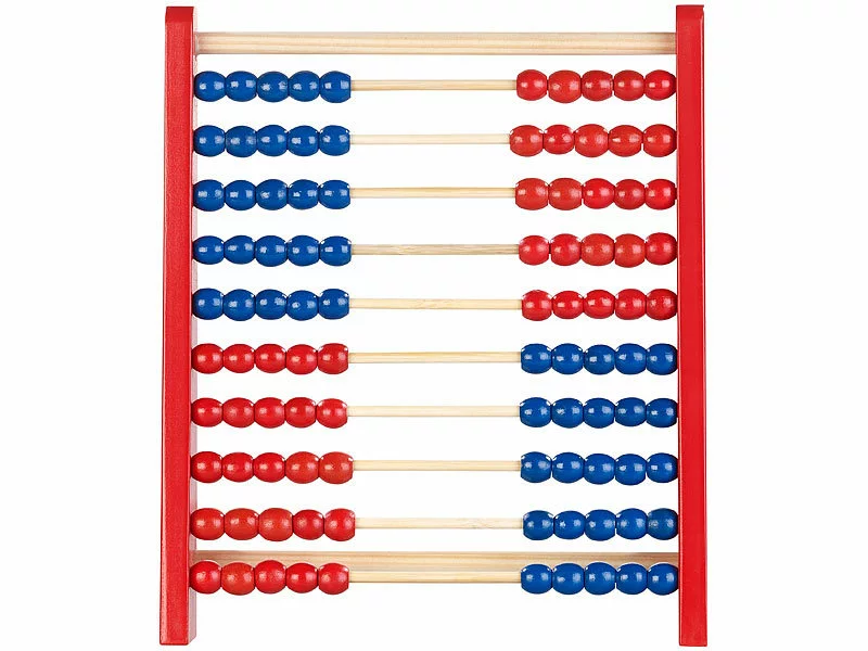 Playtastic Lernspielzeug:2er-Set Holz-Rechenschieber Mit 100 Holzperlen, 2 Farben (blau & Rot) 7 Playtastic Lernspielzeug:2er-Set Holz-Rechenschieber Mit 100 Holzperlen, 2 Farben (blau & Rot) – Bild 5