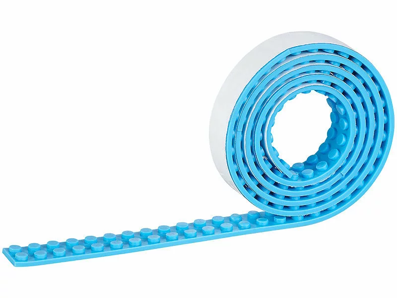 Infactory Spielwaren:Selbstklebendes Spielbaustein-Tape Für Gängige Systeme, 1 M, Hellblau 5 Infactory Spielwaren:Selbstklebendes Spielbaustein-Tape Für Gängige Systeme, 1 M, Hellblau – Bild 3