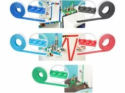 Infactory Lego Klebeband:5er-Set Selbstklebende Spielbaustein-Tapes Für Gängige Systeme, Je 1 M -Sitzmöbel Verkaufsgeschäft nx9651 1