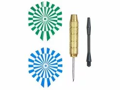 Playtastic Dartset:48er-Set Messing-Dartpfeile M. Stahlspitze, 200 Flügel, 400 Gummiringe -Sitzmöbel Verkaufsgeschäft nx9692 3
