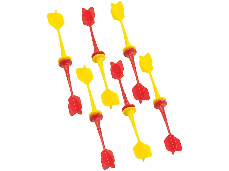 Playtastic Dart:Magnetische Dartscheibe Mit 12 Pfeilen, Je 6x Gelb Und Rot, Ø 40cm 6 Playtastic Dart:Magnetische Dartscheibe Mit 12 Pfeilen, Je 6x Gelb Und Rot, Ø 40cm – Bild 4