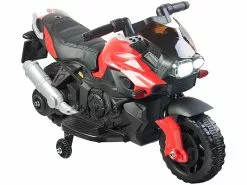 Playtastic Elektro Motorrad Kinder:Kinder-Elektromotorrad Mit MP3-Funktion, Sounds & Stützrädern, 3 Km/h