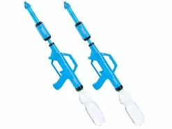 PEARL Wasserspritzpistolen:2er-Set Wasserpistolen Mit PET-Flaschen-Anschluss