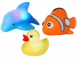 Playtastic Badewannentiere:Blinkende Badewannen-Tierchen Im 3er-Set
