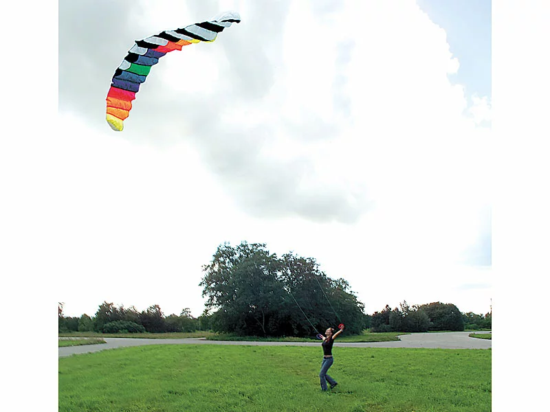 Infactory Drache:2er-Set XXL-Lenkdrachen "Speed" Mit 2 Meter Spannweite & 30 M Schnur 6 Infactory Drache:2er-Set XXL-Lenkdrachen "Speed" Mit 2 Meter Spannweite & 30 M Schnur – Bild 4