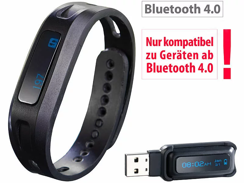Newgen Medicals Bluetooth Armband:BT-4.0-Fitness-Armband FBT-50 V4,Schlafüberwachung (Versandrückläufer) 4 Newgen Medicals Bluetooth Armband:BT-4.0-Fitness-Armband FBT-50 V4,Schlafüberwachung (Versandrückläufer) – Bild 2