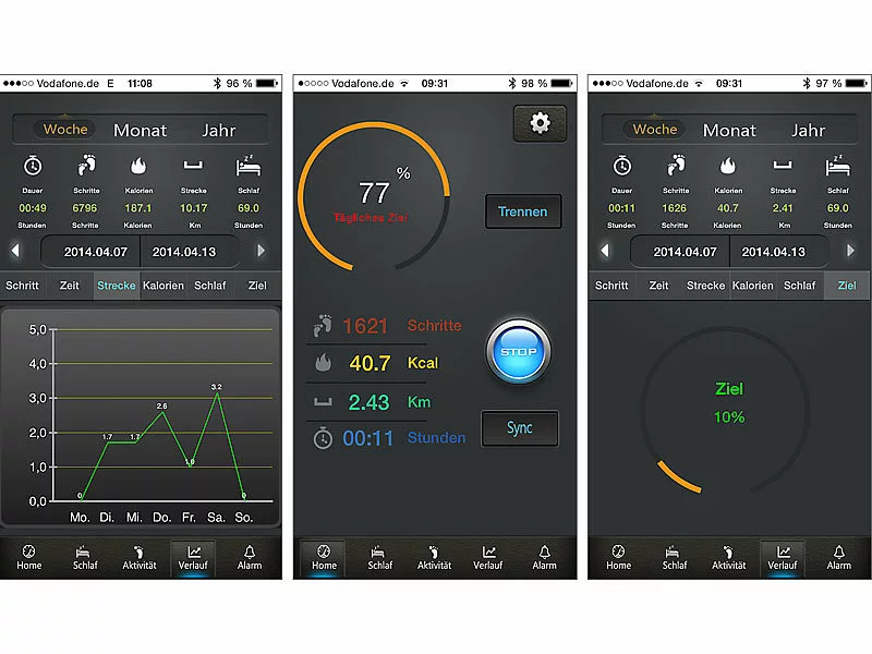 Newgen Medicals Bluetooth Armband:BT-4.0-Fitness-Armband FBT-50 V4,Schlafüberwachung (Versandrückläufer) 16 Newgen Medicals Bluetooth Armband:BT-4.0-Fitness-Armband FBT-50 V4,Schlafüberwachung (Versandrückläufer) – Bild 14