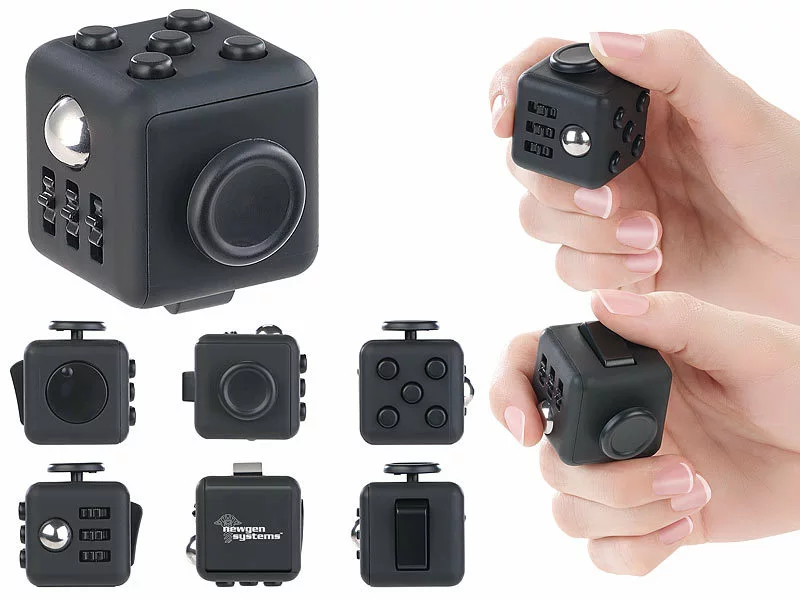 Newgen Medicals Fidget Cube:Anti-Stress-Würfel Mit 5 Funktionen Gegen Nervosität, Stress Und Wut 5 Newgen Medicals Fidget Cube:Anti-Stress-Würfel Mit 5 Funktionen Gegen Nervosität, Stress Und Wut – Bild 3