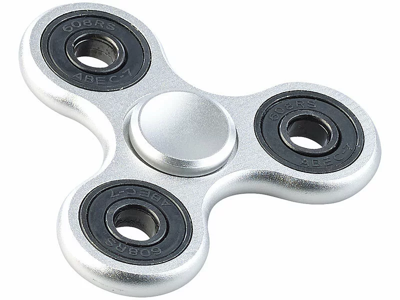 PEARL Spinner:3-seitiger Metall-Handspinner, Hochwertiges R188-Kugellager 6 PEARL Spinner:3-seitiger Metall-Handspinner, Hochwertiges R188-Kugellager – Bild 4
