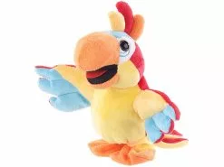 Playtastic Plüschpapagei:Sprechender Plüsch-Papagei Mit Mikrofon, Spricht Nach Und Läuft, 22 Cm -Sitzmöbel Verkaufsgeschäft px2304 0