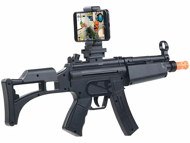 Callstel VR Gewehr:Augmented-Reality-Gewehr, Bluetooth 4.0, Smartphones Bis 85 Mm Breite 5 Callstel VR Gewehr:Augmented-Reality-Gewehr, Bluetooth 4.0, Smartphones Bis 85 Mm Breite – Bild 3