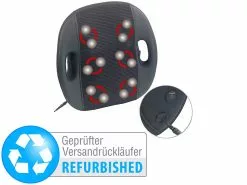 Newgen Medicals Shiatsu-Massage-Kissen:Shiatsu-Rücken-Massagegerät Mit 12 Köpfen (Versandrückläufer)