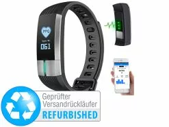 Newgen Medicals Uhr Mit EKG:Fitness-Armband, Blutdruck-& Herzfrequenz-Anzeige (Versandrückläufer)