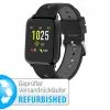 Newgen Medicals GPS Smartwatch:GPS-Sportuhr, Always-On-Display, Bluetooth, App,Versandrückläufer