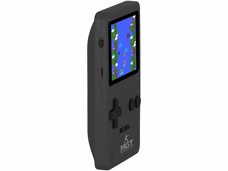 MGT Mobile Games Technology MGT Videospiel:2in1-Retro-Spielekonsole, 7-cm-Farbdisplay (2,8"), 200 Spiele, 8 Bit 4 MGT Mobile Games Technology MGT Videospiel:2in1-Retro-Spielekonsole, 7-cm-Farbdisplay (2,8"), 200 Spiele, 8 Bit – Bild 2