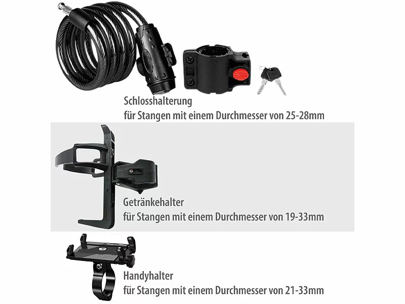 IconBIT Scooter Zubehör:4-teiliges Universelles Zubehörkit Für Kick Scooter 4 IconBIT Scooter Zubehör:4-teiliges Universelles Zubehörkit Für Kick Scooter – Bild 2