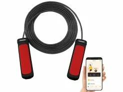 PEARL Sports Sprungseil:Smartes Kugellager-Springseil, Bluetooth, App, Herzfrequenz-& G-Sensor -Sitzmöbel Verkaufsgeschäft zx5129 10