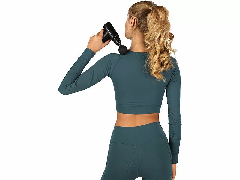 Newgen Medicals Massagepistole:Kompaktes Akku-Hand-Massagegerät Mit 4 Aufsätzen, 6 Stufen, USB, 25 W 16 Newgen Medicals Massagepistole:Kompaktes Akku-Hand-Massagegerät Mit 4 Aufsätzen, 6 Stufen, USB, 25 W – Bild 14