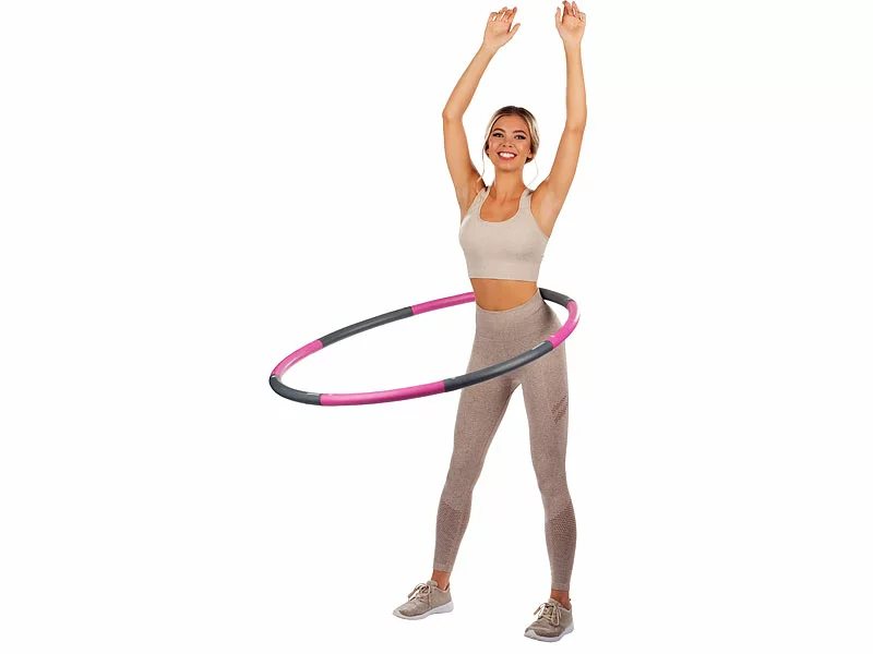 PEARL Sports Massage-Hula-Hoops:2er-Set Hula-Hoop-Reifen, Schaumstoff-Ummantelung, Bis 1,8kg, Ø 98cm 5 PEARL Sports Massage-Hula-Hoops:2er-Set Hula-Hoop-Reifen, Schaumstoff-Ummantelung, Bis 1,8kg, Ø 98cm – Bild 3
