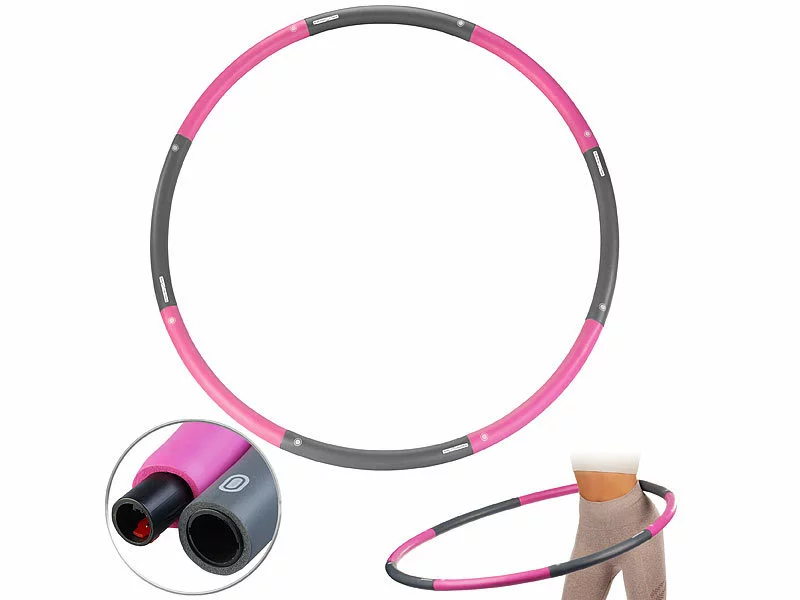 PEARL Sports Massage-Hula-Hoops:2er-Set Hula-Hoop-Reifen, Schaumstoff-Ummantelung, Bis 1,8kg, Ø 98cm 8 PEARL Sports Massage-Hula-Hoops:2er-Set Hula-Hoop-Reifen, Schaumstoff-Ummantelung, Bis 1,8kg, Ø 98cm – Bild 6