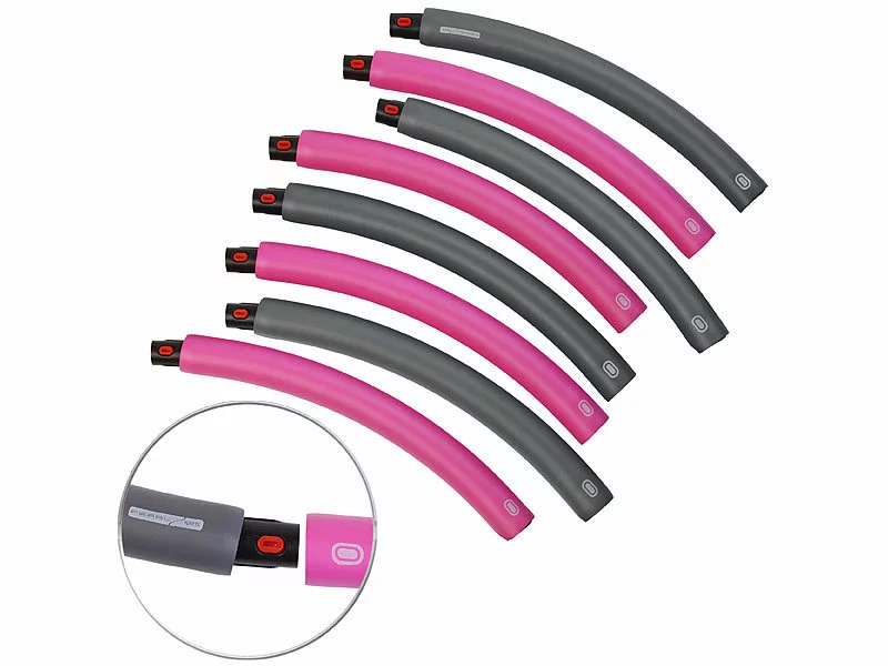 PEARL Sports Massage-Hula-Hoops:2er-Set Hula-Hoop-Reifen, Schaumstoff-Ummantelung, Bis 1,8kg, Ø 98cm 10 PEARL Sports Massage-Hula-Hoops:2er-Set Hula-Hoop-Reifen, Schaumstoff-Ummantelung, Bis 1,8kg, Ø 98cm – Bild 8