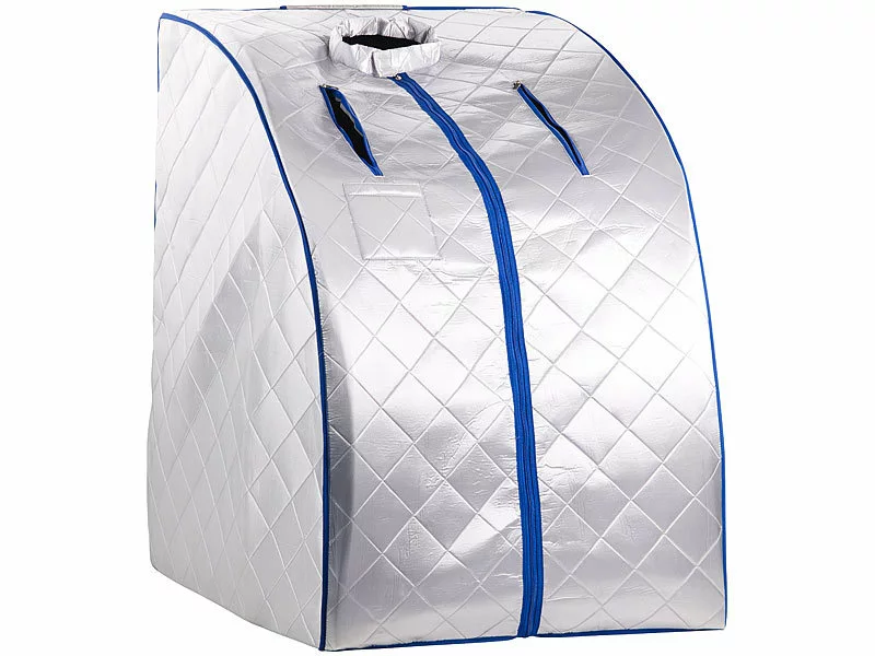 Newgen Medicals Mini Sauna:Portable Infrarot-Sauna Mit Fußheizung, 4 Carbon-Heizern, Sitz, 1050 W 5 Newgen Medicals Mini Sauna:Portable Infrarot-Sauna Mit Fußheizung, 4 Carbon-Heizern, Sitz, 1050 W – Bild 3