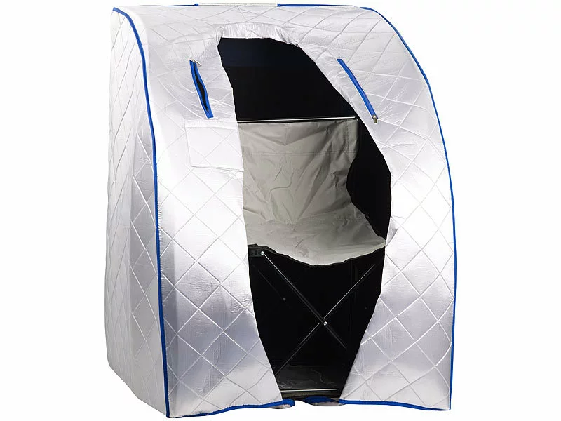 Newgen Medicals Mini Sauna:Portable Infrarot-Sauna Mit Fußheizung, 4 Carbon-Heizern, Sitz, 1050 W 9 Newgen Medicals Mini Sauna:Portable Infrarot-Sauna Mit Fußheizung, 4 Carbon-Heizern, Sitz, 1050 W – Bild 7