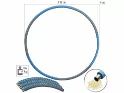 PEARL Sports Hula Hoop Zum Befüllen:Hula-Hoop-Reifen, Schaumstoff-Mantel, Befüllbar Bis 6 Kg, Ø 88 Cm