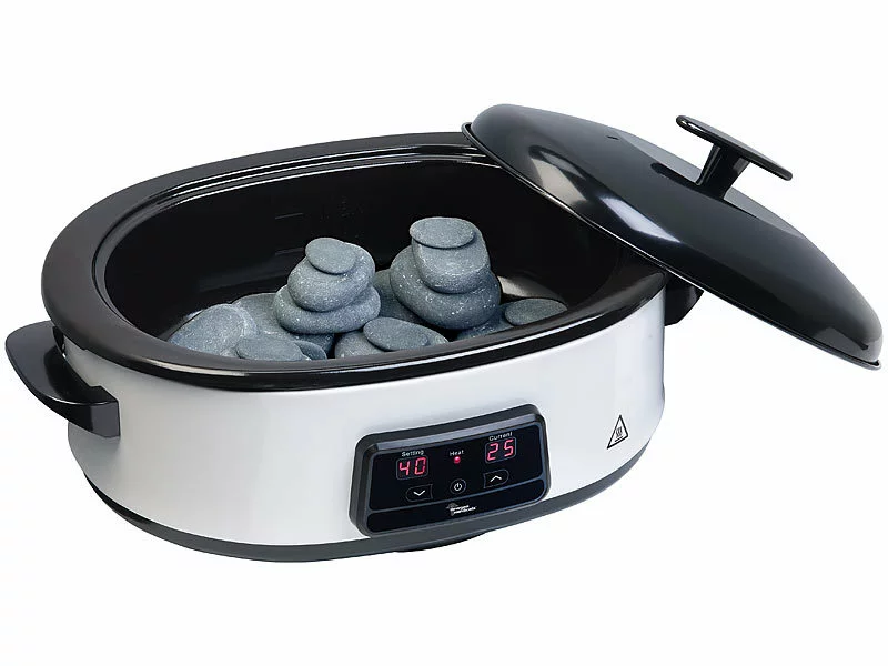 Newgen Medicals Hot Massage:Hot-Stone-Set Mit Digitaler Steuerung, 23 Steinen & Abschalt-Automatik 5 Newgen Medicals Hot Massage:Hot-Stone-Set Mit Digitaler Steuerung, 23 Steinen & Abschalt-Automatik – Bild 3