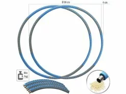 PEARL Sports Massage-Hula-Hoop:2er-Set Hula-Hoop-Reifen, Schaumstoff-Mantel, Befüllbar Bis 6 Kg, Ø 88